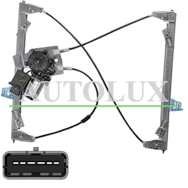 Elevalunas citroen ds3 2010-2016 electrico / con motor / confort / delantero derecho.  Referencia OE:9222FV