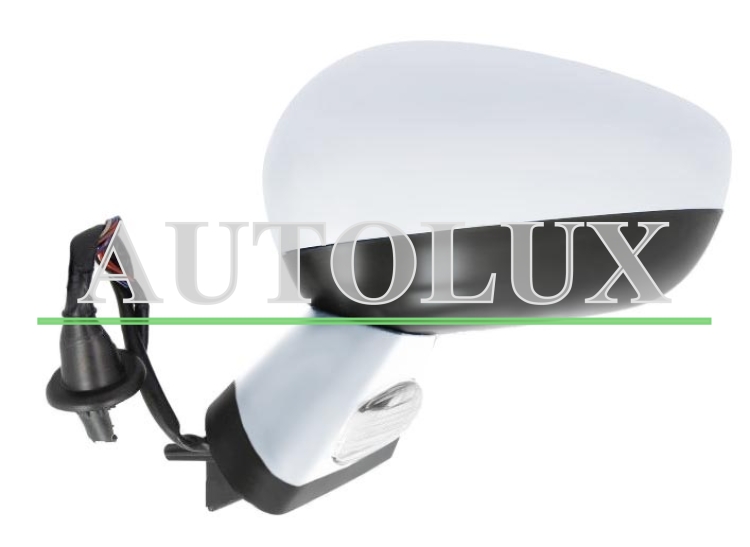 Espejo retrovisor citroen ds4 2011-2015 electrico / base cromada / termico / luz cortesia / abatible electricamente / memoria / carcasa cromado / izquierdo.  Referencia OE:8152R2