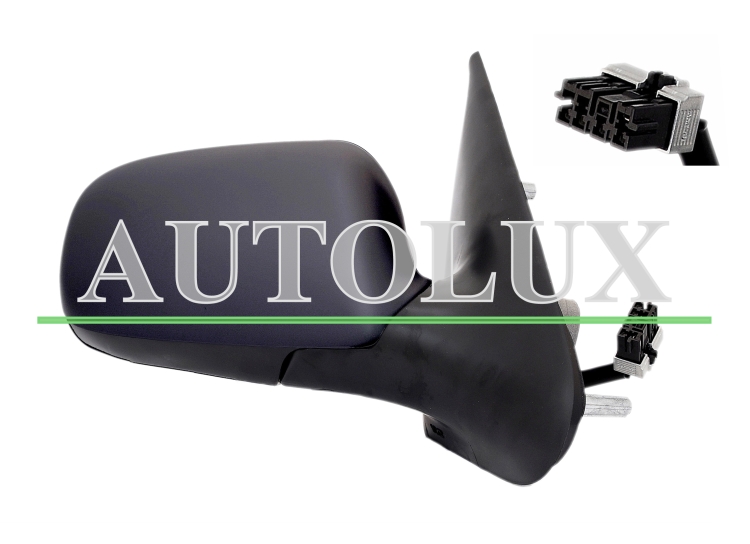 Espejo retrovisor citroen xsara 2000-2003 electrico / conector rectangular / termico / sonda / derecho.  Referencia OE:8149X0 