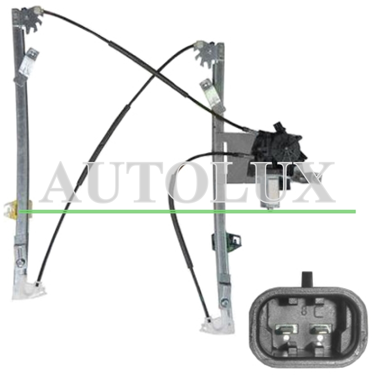 Elevalunas citroen xsara picasso 2005-2010 electrico / con motor / 2 pins / delantero izquierdo.  Referencia OE:9221G1