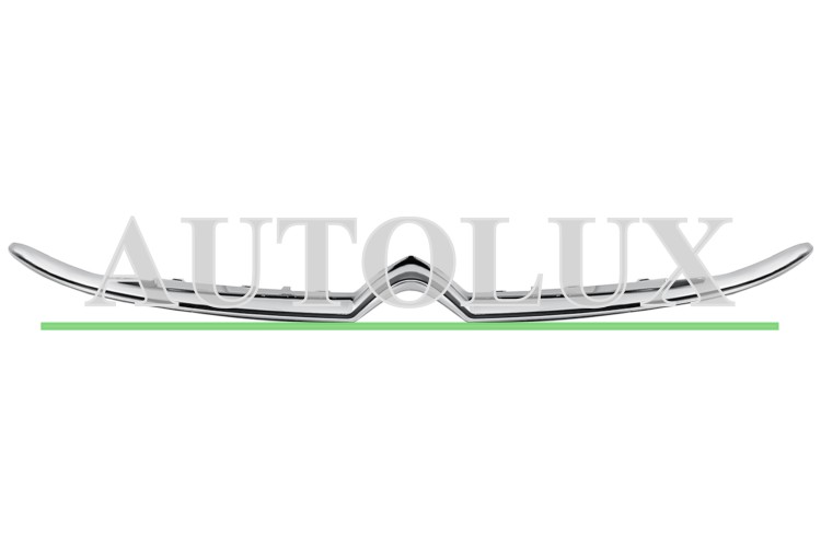 Moldura rejilla citroen berlingo 2012-2015 frente / cromada / inferior.  Referencia OE:9677603580