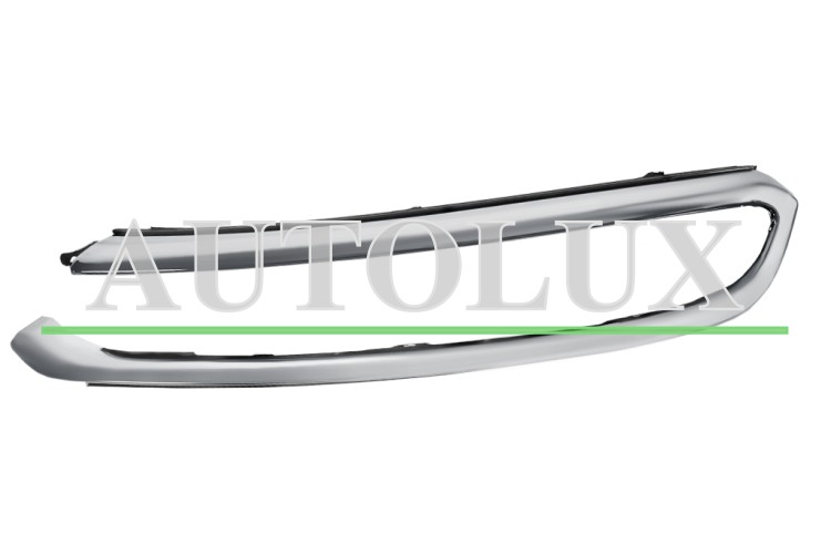 Moldura faro luz diurna citroen c3 2016-2020 cromada / izquierdo.  Referencia OE:9820877780