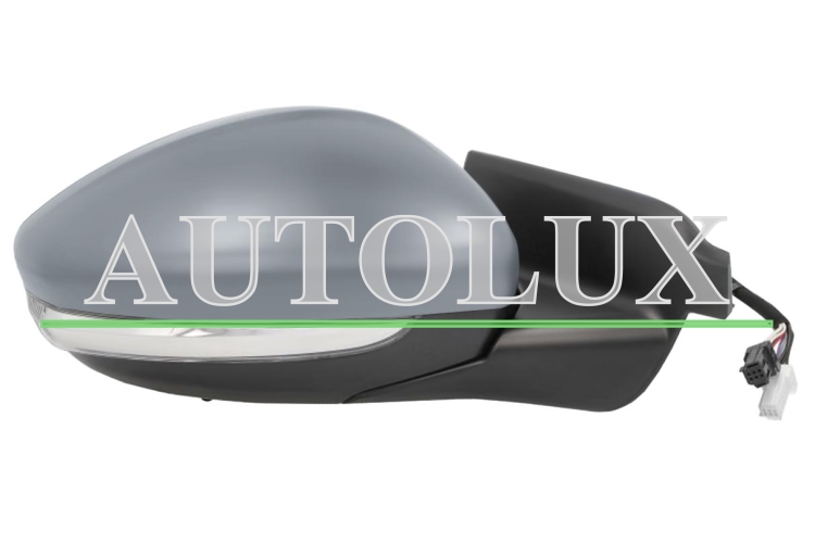 Espejo retrovisor citroen c4 cactus 2018-2020 electrico / termico / piloto intermitente / luz cortesia / abatible electricamente / sonda / imprimado / derecho.  Referencia OE:16075130XT