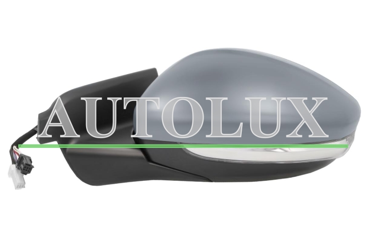 Espejo retrovisor citroen c4 cactus 2018-2020 electrico / termico / piloto intermitente / luz cortesia / abatible electricamente / side assist / imprimado / izquierdo.  Referencia OE:98241042XT