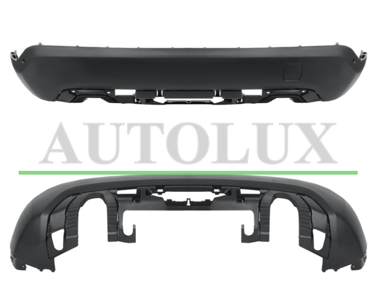 Spoiler citroen c4 2020-> parachoques trasero / escape doble / con sensor.  Referencia OE:98353301XT