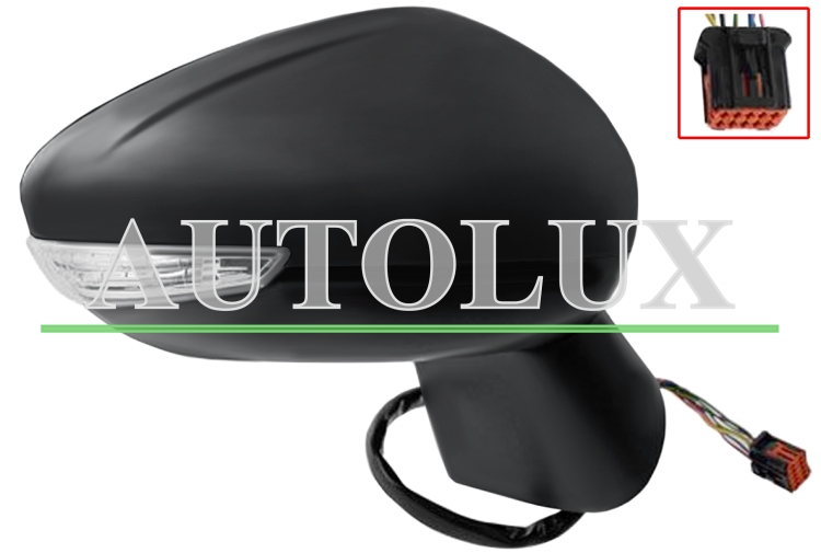Espejo retrovisor citroen c3 aircross 2020-2024 electrico / termico / piloto intermitente / sonda / derecho.  Referencia OE:98179847XT