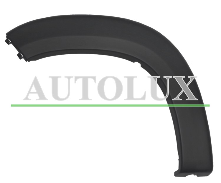 Moldura aleta peugeot boxer 2014-> trasera / parte delantera / heavy / negra / derecha.  Referencia OE:735775476