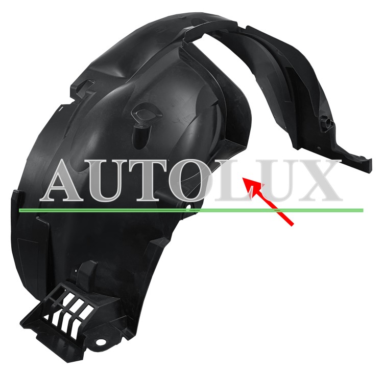 Guardabarros dacia sandero 2013-2017 delantero derecho.  Referencia OE:638407903R