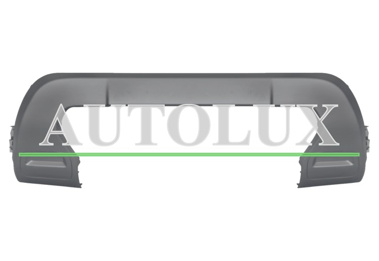 Moldura parachoques dacia duster 2018-2022 delantera / gris oscuro.  Referencia OE:620722907R