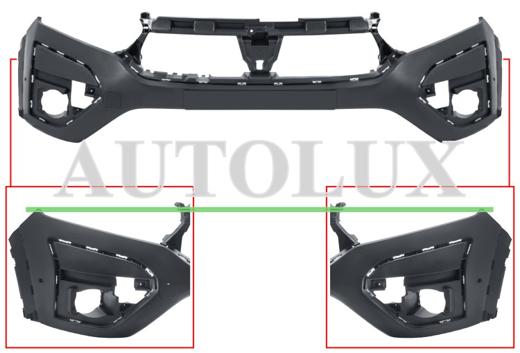 Parachoques dacia jogger 2021-> delantero / modelo stepway / con 2 sensor / con park assist / imprimado.  Referencia OE:620104182Y