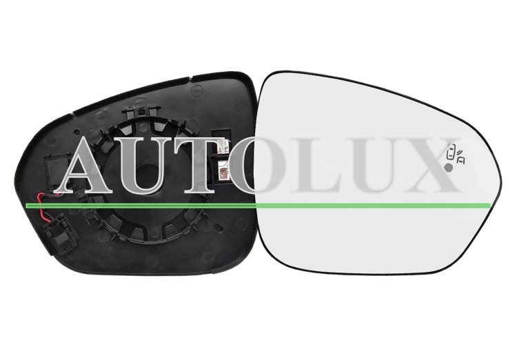 Cristal espejo retrovisor dacia bigster 2024-> con soporte / termico / side assist / convexo / derecho.  Referencia OE:963651875R