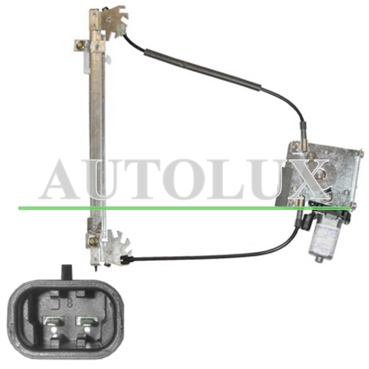 Elevalunas fiat panda 1980-1997 electrico / con motor / 2 pins / delantero derecho