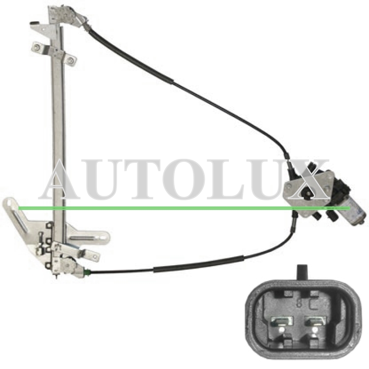 Elevalunas fiat punto 1993-1999 cabrio / electrico / con motor / 2 pins / delantero izquierdo
