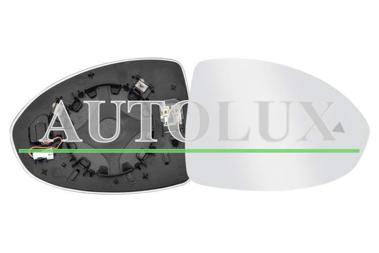 Cristal espejo retrovisor fiat 500e 2020-> con soporte / termico / side assist / convexo / derecho.  Referencia OE:6000630294