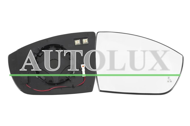 Cristal espejo retrovisor ford s-max 2006-2010 con soporte / termico / side assist / convexo / derecho.  Referencia OE:2063586