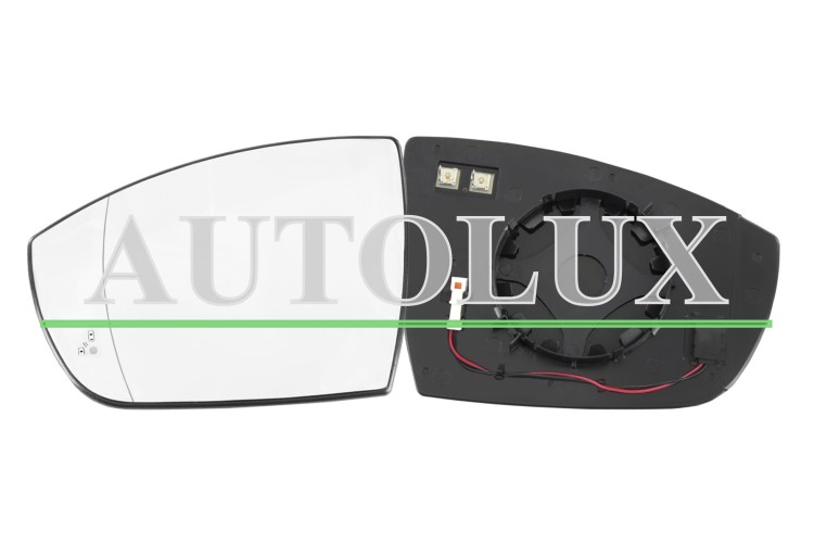 Cristal espejo retrovisor ford c-max 2015-2021 con soporte / termico / side assist / asferico / izquierdo.  Referencia OE:2063584