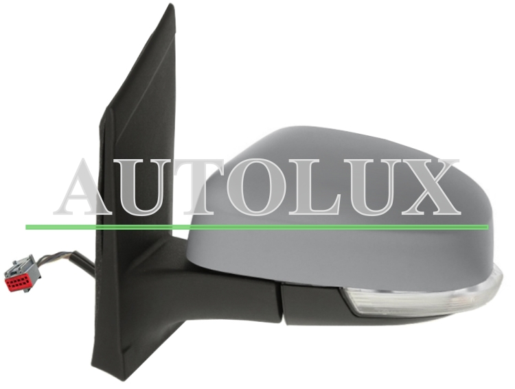 Espejo retrovisor ford focus 2008-2011 electrico / termico / piloto intermitente / luz cortesia / abatible electricamente / imprimado / izquierdo.  Referencia OE:1610050