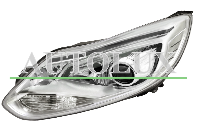 Faro delantero ford focus 2011-2015 base cromada / xenon / izquierdo.  Referencia OE:1735203