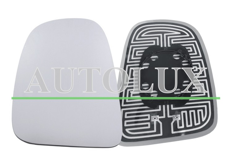 Cristal espejo retrovisor ford transit 1994-2000 con soporte / superior / termico / convexo / izquierdo.  Referencia OE:7194189