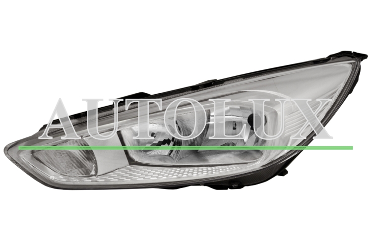 Faro delantero ford focus 2015-2018 base cromada / lampara h7+h15 / izquierdo.  Referencia OE:1866239