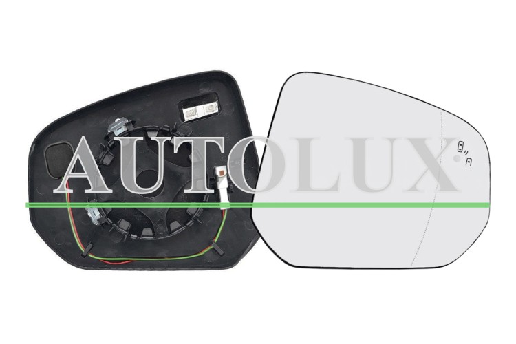 Cristal espejo retrovisor ford transit connect 2018-2024 con soporte / termico / side assist / asferico / derecho.  Referencia OE:2243346