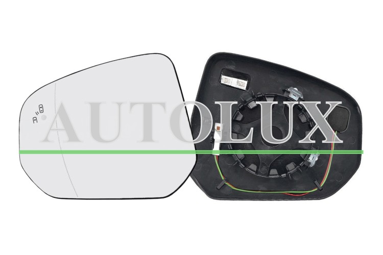 Cristal espejo retrovisor ford transit connect 2018-2024 con soporte / termico / side assist / asferico / izquierdo.  Referencia OE:2243351