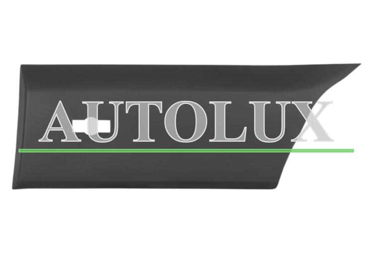 Moldura lateral ford transit 2014-2019 trasera / chasis largo con ruedas gemelas / con agujero piloto / gris oscuro / izquierda.  Referencia OE:1854498