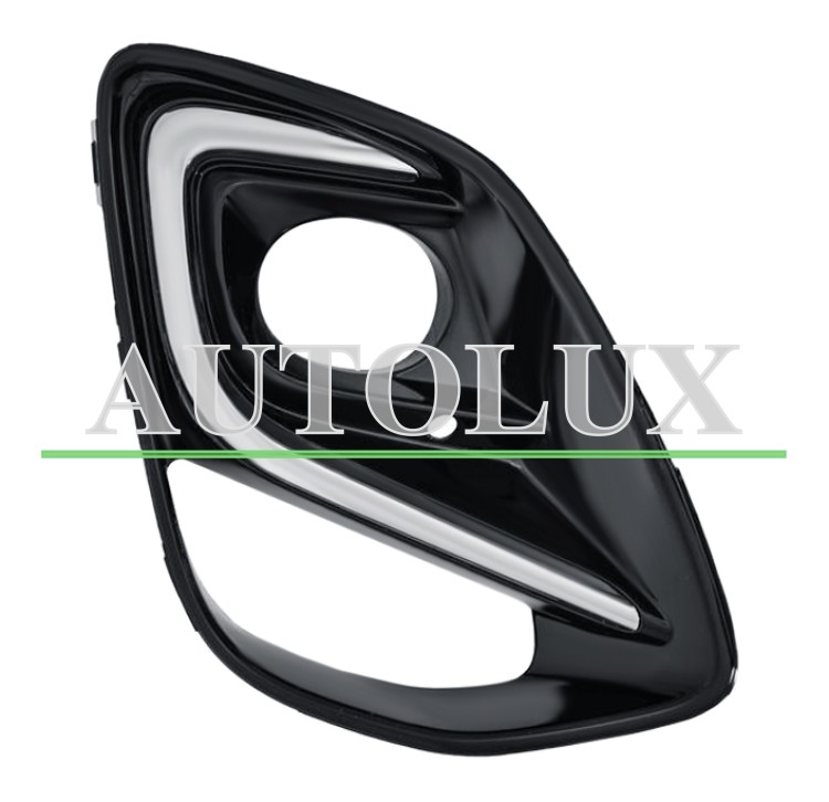 Rejilla ford puma 2019-2024 parachoques delantero / con antiniebla / con moldura cromada / derecha.  Referencia OE:2461495