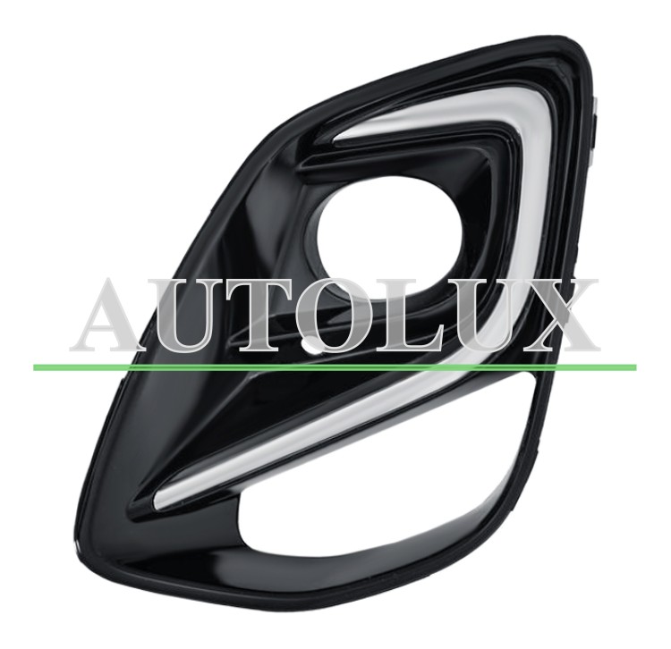 Rejilla ford puma 2019-2024 parachoques delantero / con antiniebla / con moldura cromada / izquierda.  Referencia OE:2461496
