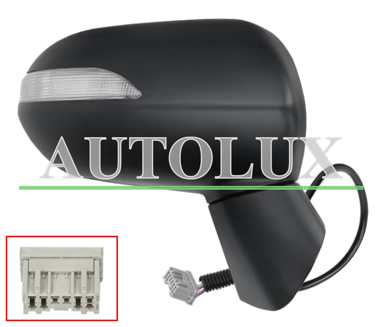 Espejo retrovisor honda jazz 2004-2008 electrico / termico / piloto intermitente / derecho.  Referencia OE:76200SAAG54ZC