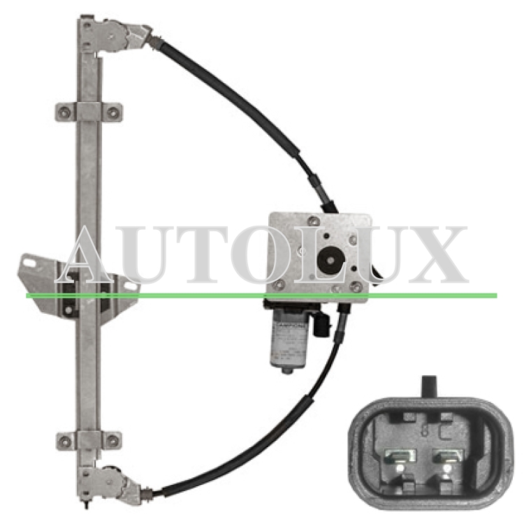 Elevalunas hyundai accent 1997-2000 4 puertas / electrico / con motor / 2 pins / delantero izquierdo.  Referencia OE:8240322010