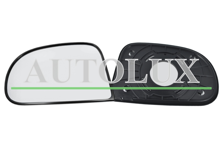 Cristal espejo retrovisor hyundai atos 2003-2008 con soporte / convexo / izquierdo.  Referencia OE:8761102300