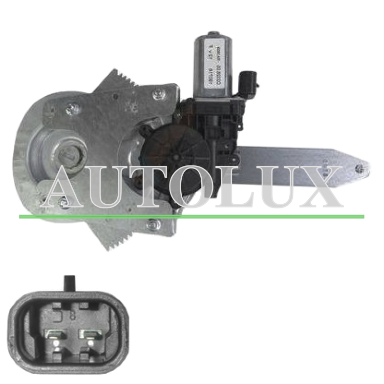 Elevalunas hyundai getz 2005-2011 5 puertas / electrico / con motor / 2 pins / trasero derecho.  Referencia OE:834041C010