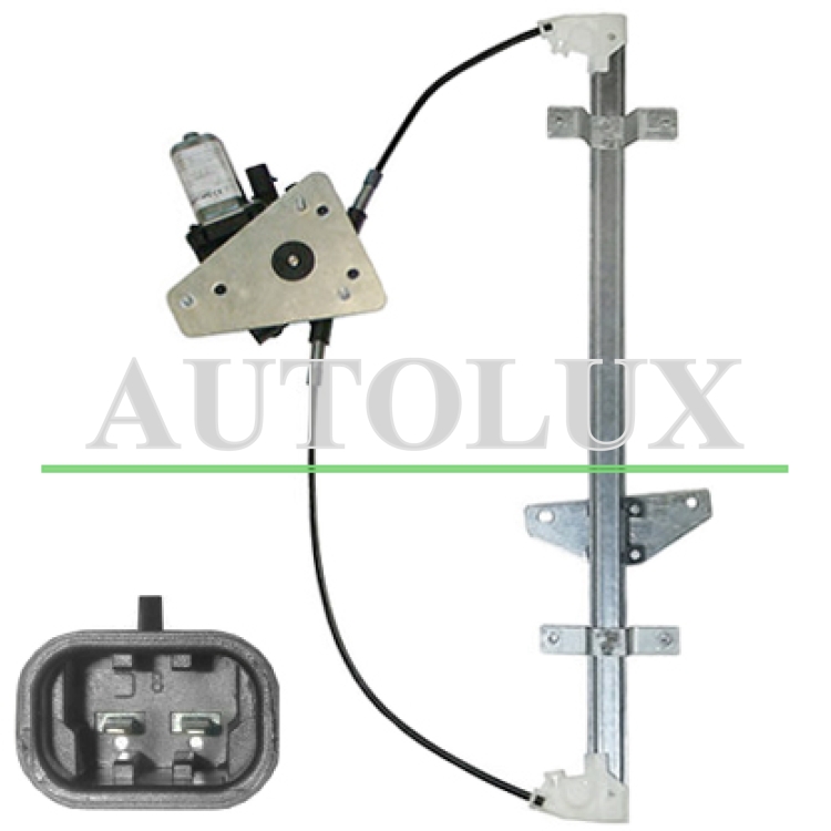 Elevalunas hyundai h1 2001-2005 electrico / con motor / 2 pins / delantero derecho.  Referencia OE:824024A000