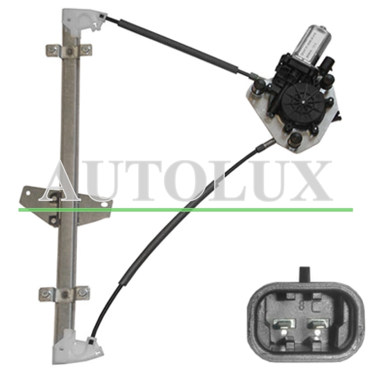 Elevalunas hyundai i10 2010-2013 electrico / con motor / 2 pins / delantero izquierdo.  Referencia OE:988100X100