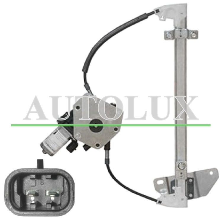 Elevalunas hyundai lantra 1999-2001 electrico / con motor / 2 pins / trasero derecho.  Referencia OE:8340429010