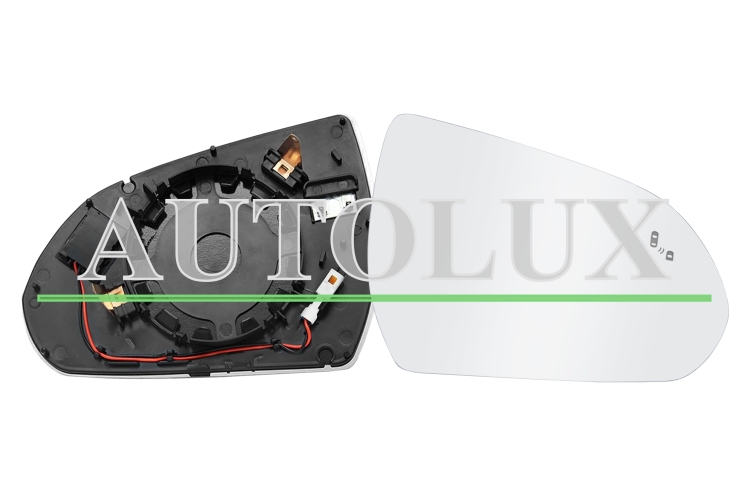 Cristal espejo retrovisor hyundai elantra 2019-2021 con soporte / termico / side assist / convexo / derecho.  Referencia OE:87621F2110