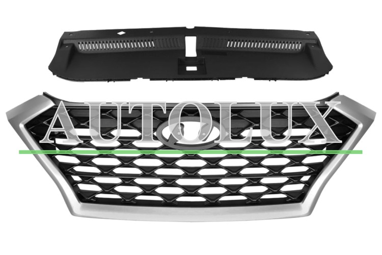 Rejilla hyundai tucson 2018-2020 frente / modelo n-line / con soporte.  Referencia OE:86350D7500