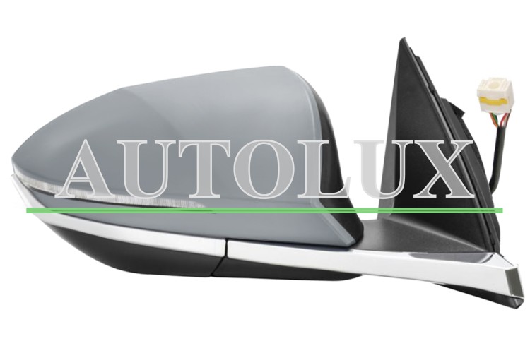 Espejo retrovisor hyundai tucson 2020-> electrico / perfil cromado / termico / piloto intermitente / abatible electricamente / side assist / imprimado / derecho.  Referencia OE:87620