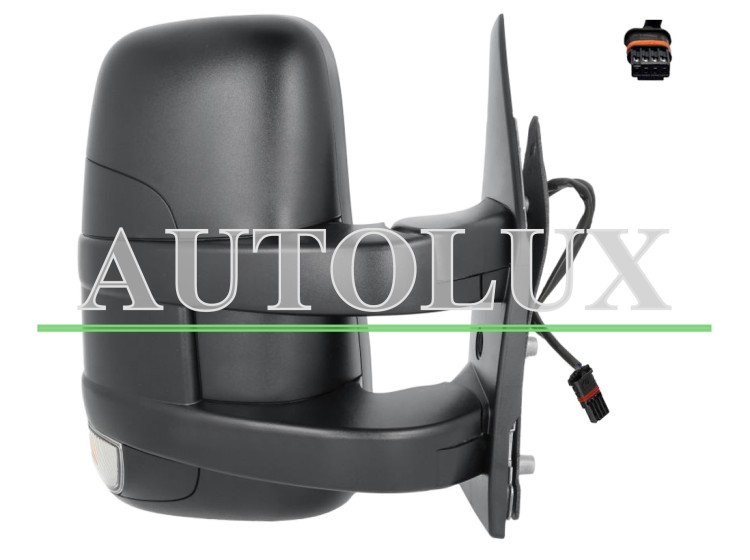 Espejo retrovisor iveco daily 2006-2012 brazo corto / manual / piloto intermitente / derecho.  Referencia OE:3800413
