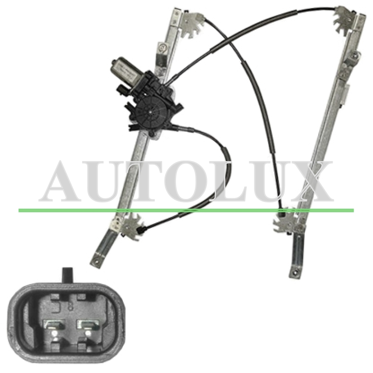 Elevalunas jeep compass 2011-2017 electrico / con motor / 2 pins / delantero derecho.  Referencia OE:68002896AA