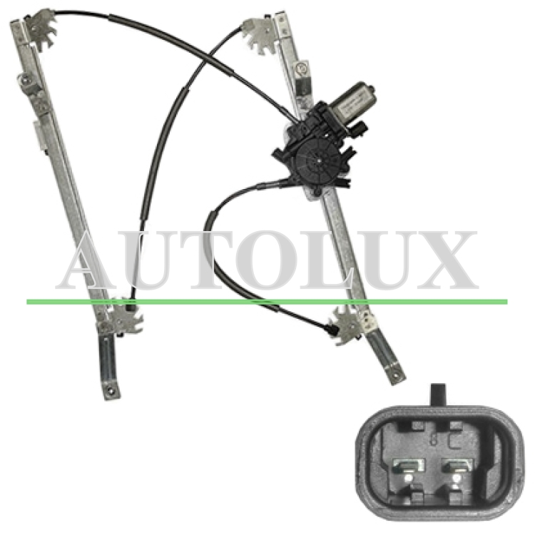 Elevalunas jeep compass 2011-2017 electrico / con motor / 2 pins / delantero izquierdo.  Referencia OE:68002897AA