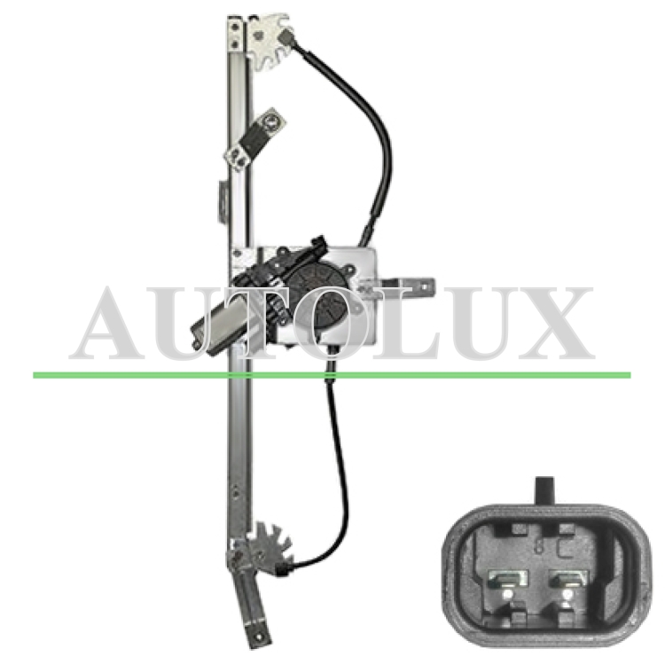 Elevalunas jeep compass 2011-2017 electrico / con motor / 2 pins / trasero izquierdo.  Referencia OE:68002889AA