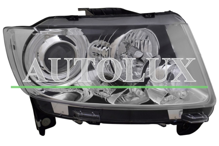 Faro delantero jeep compass 2011-2017 base cromada / derecho.  Referencia OE:5182552AB