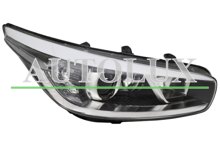 Faro delantero kia ceed 2012-2015 5 puertas / familiar / lampara h7+h7+h7 / derecho.  Referencia OE:92102A2000