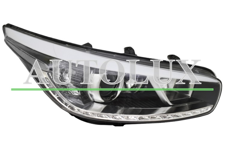 Faro delantero kia ceed 2012-2013 5 puertas / familiar / lampara h7+h7+h7+led / derecho.  Referencia OE:92102A2020