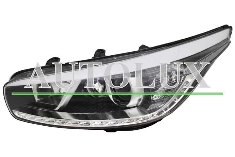 Faro delantero kia ceed 2012-2013 5 puertas / familiar / lampara h7+h7+h7+led / izquierdo.  Referencia OE:92101A2020