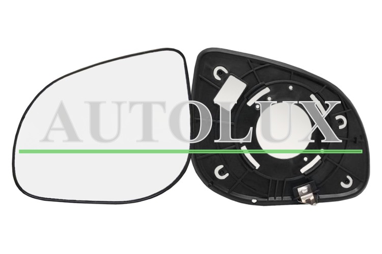 Cristal espejo retrovisor kia picanto 2008-2011 con soporte / convexo / izquierdo.  Referencia OE:8761107108
