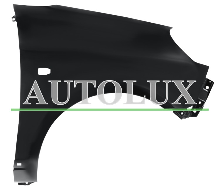 Aleta kia picanto 2008-2011 delantera / con piloto / con moldura / derecha.  Referencia OE:6632107650