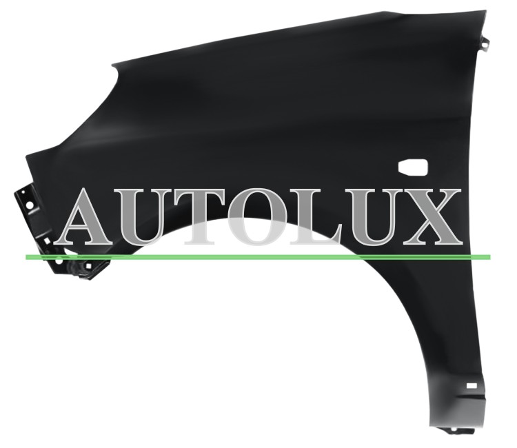 Aleta kia picanto 2008-2011 delantera / con piloto / con moldura / izquierda.  Referencia OE:6631107650